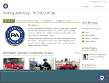 Tablet Screenshot of parkingauthority.net